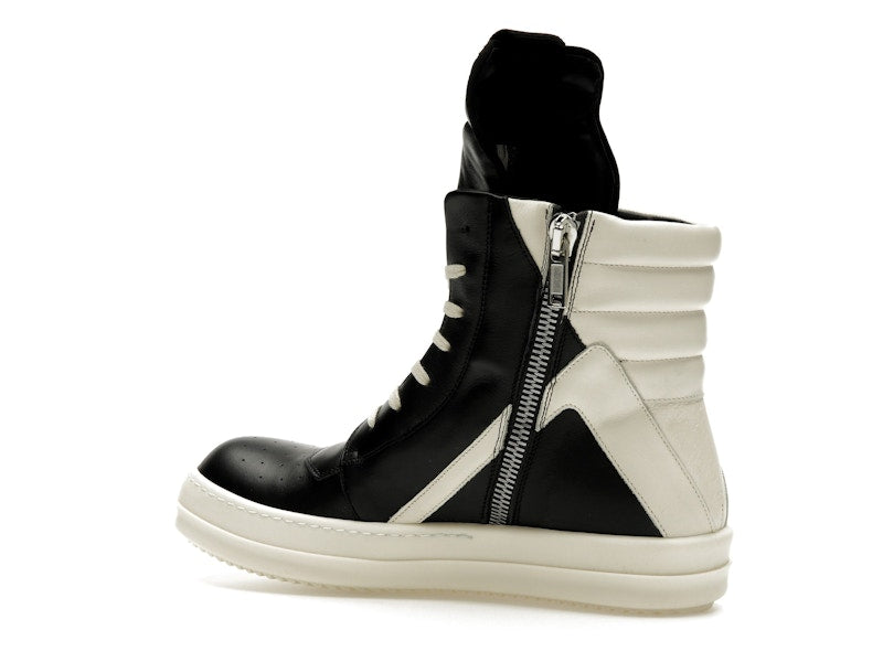 Rick Owens Strobe Geobasket High Black Milk