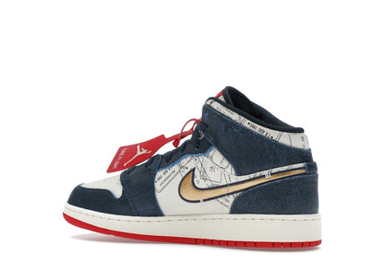 Jordan 1 Mid SE Take Flight Gold Swoosh (GS)