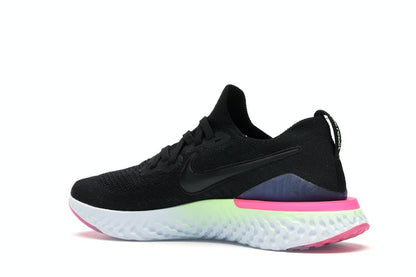 Nike Epic React Flyknit 2 Black Sapphire Hyper Pink (Women's)