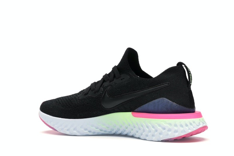 Nike Epic React Flyknit 2 Black Sapphire Hyper Pink (Women's)