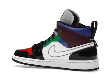 Jordan 1 Mid SE Black White Multi-Color (Women's)