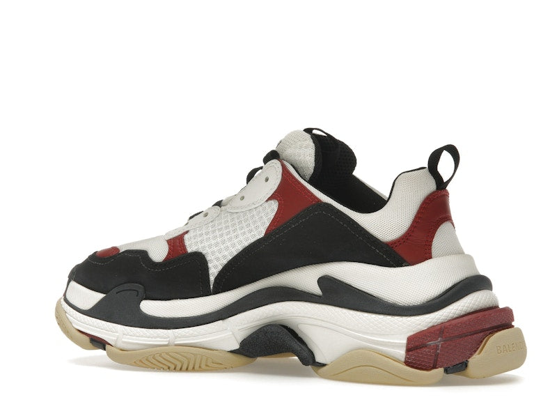 Balenciaga Triple S White Black Crimson