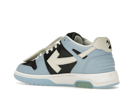 OFF-WHITE Out Of Office OOO Low Tops Light Blue Black