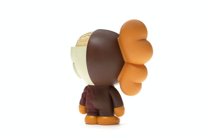 KAWS Bape Dissected Baby Milo Vinyl Figure Brown