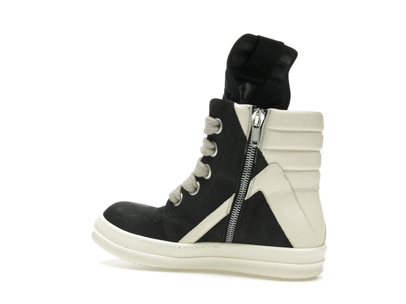 Rick Owens Geobasket Jumbo Lace High Black Milk (Women's)