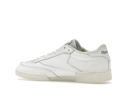 Reebok Club C 85 White Teal Burgundy Logo