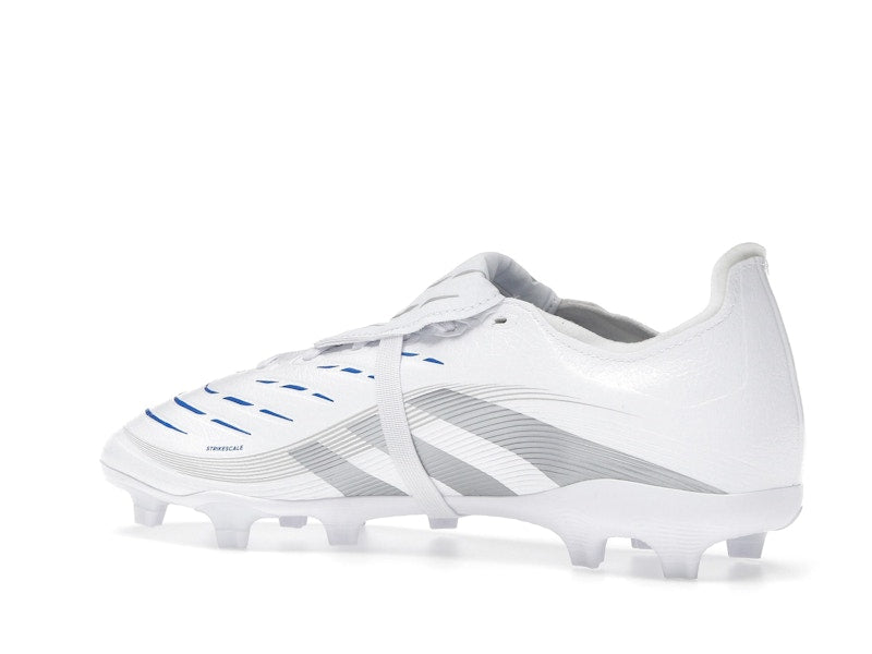adidas Predator League Fold-Over Tongue FG/MG Cloud White Silver Metallic Bright Royal