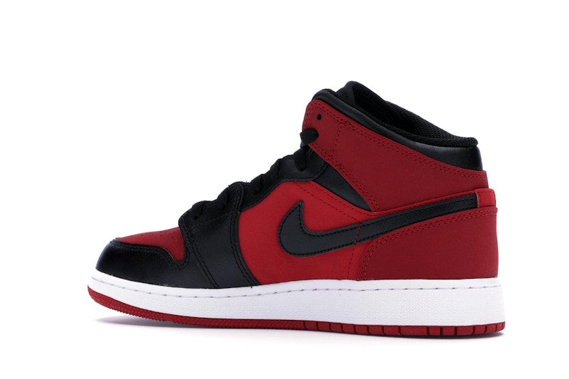 Jordan 1 Mid Gym Red Black (GS)