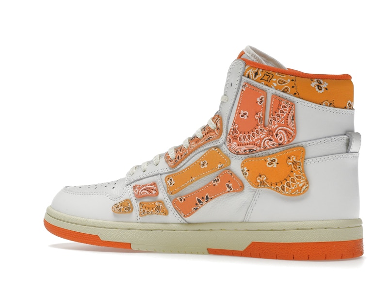 AMIRI Skel Top Hi Bandana White Orange