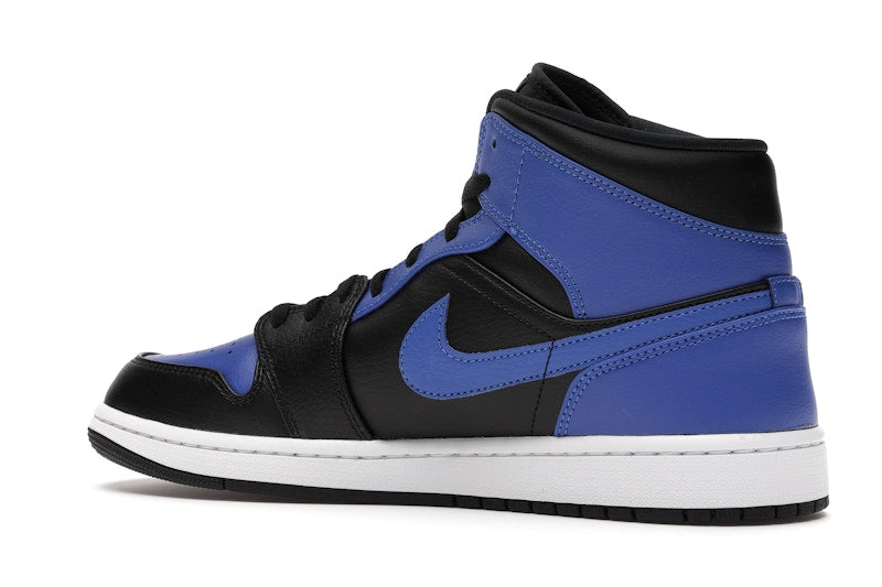 Jordan 1 Mid Hyper Royal Tumbled Leather