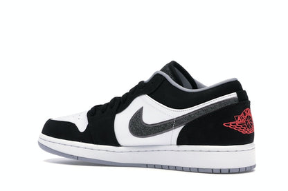 Jordan 1 Low Black White Wolf Grey Infrared 23
