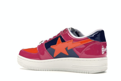 A Bathing Ape Bape Sta Low Color Block Pink Orange Navy