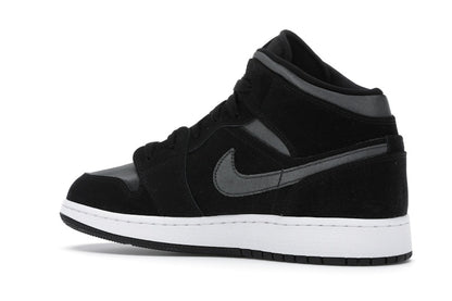 Jordan 1 Mid White Black Grey (GS)