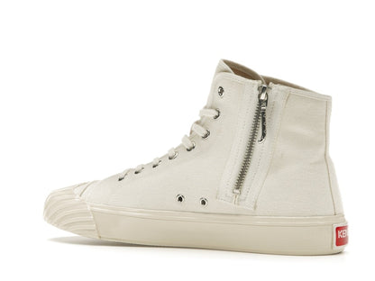 Kenzo School High Top Trainers Tiger Sole Off White