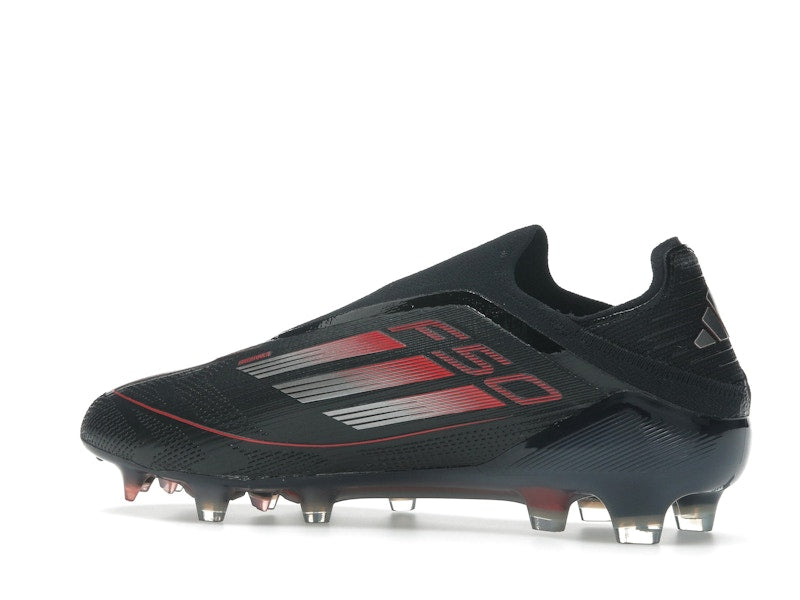 adidas F50 Elite Laceless FG Core Black Iron Metallic Lucid Red