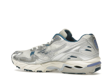 Mizuno Wave Rider 10 White Silver Blue