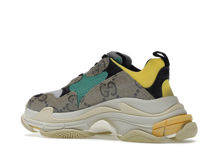 Gucci x Balenciaga The Hacker Project Triple S Beige Green Yellow