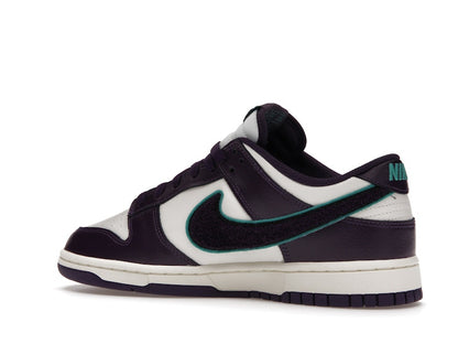 Nike Dunk Low Chenille Swoosh Sail Grand Purple
