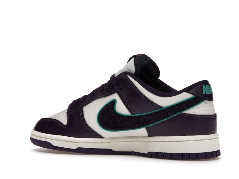Nike Dunk Low Chenille Swoosh Sail Grand Purple