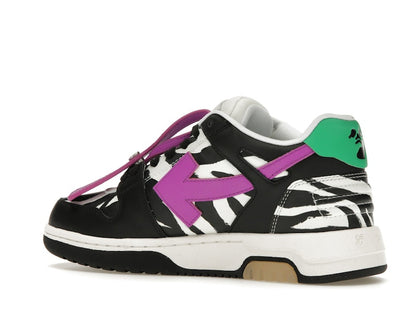 OFF-WHITE Out Of Office OOO Low Tops Zebra Pink (Women's)