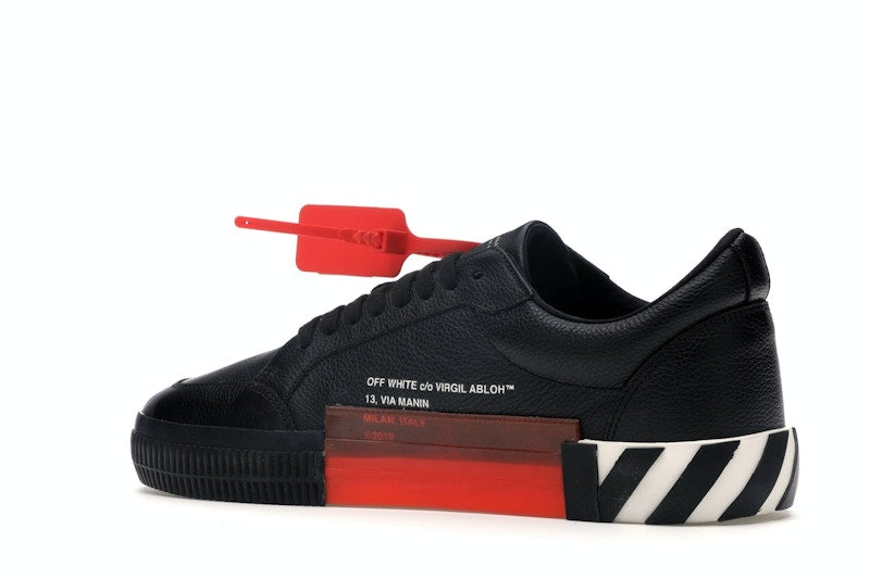 OFF-WHITE Vulc Low Black Leather FW19