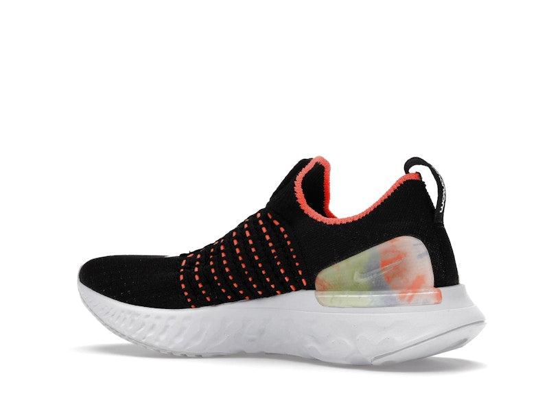 Nike React Phantom Run Flyknit Premium Black Bright Mango (Women's)