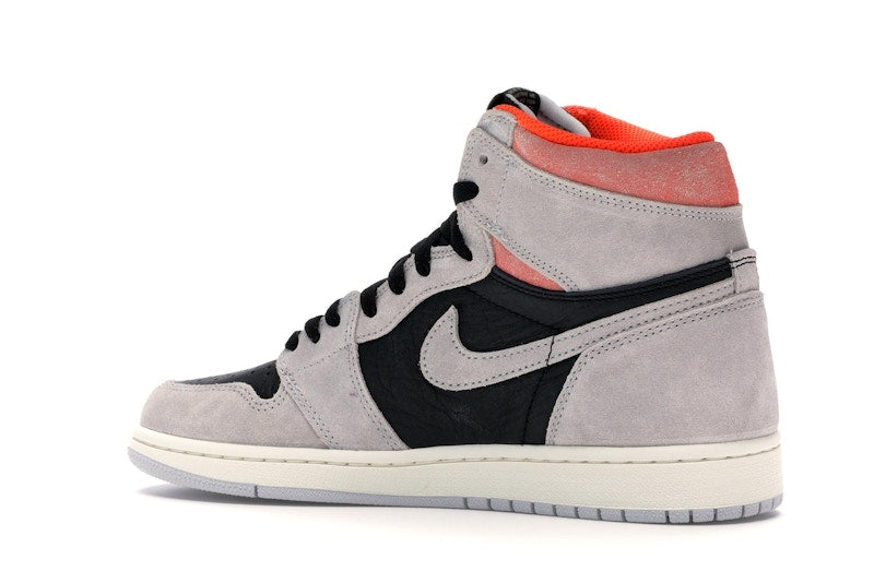 Jordan 1 Retro High Neutral Grey Hyper Crimson