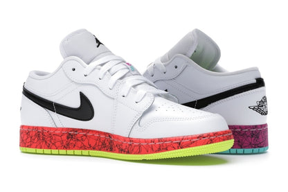 Jordan 1 Low Multi-Color Midsoles White (GS)