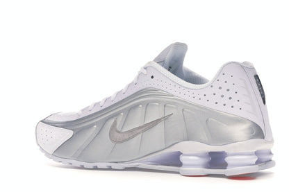 Nike Shox R4 White Metallic Silver