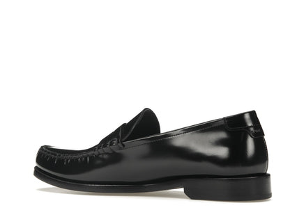 Saint Laurent Le Loafer Penny Slippers Black Leather