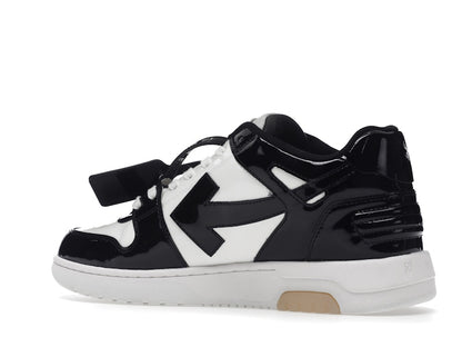 OFF-WHITE Out Of Office OOO Low Tops Patent Black White