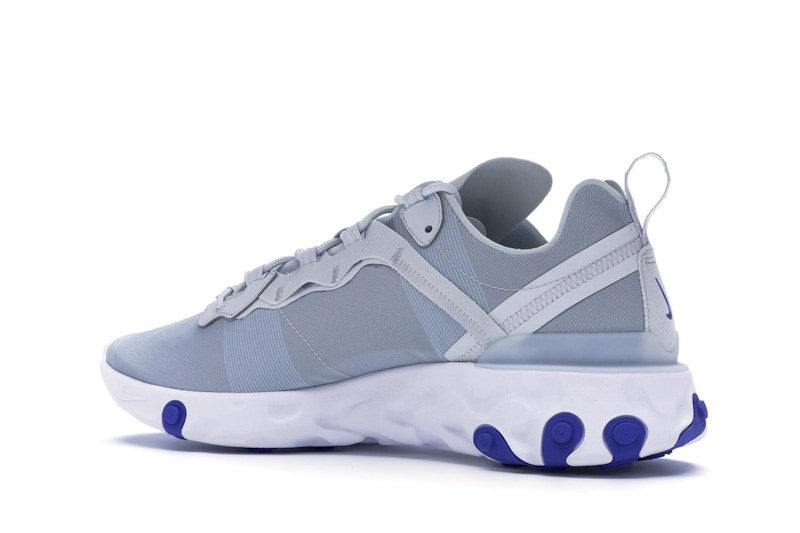 Nike React Element 55 Pure Platinum Racer Blue
