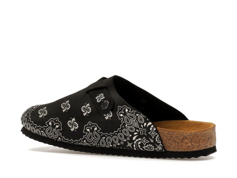 Bravest Studios Suede Paisley Clogs Black