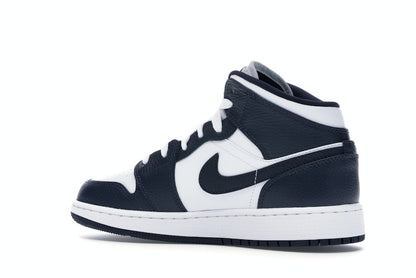 Jordan 1 Mid White Metallic Gold Obsidian (GS)