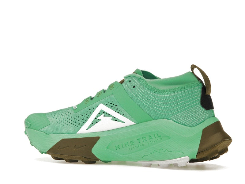 Nike ZoomX Zegama Trail Spring Green Olive Flak Black White