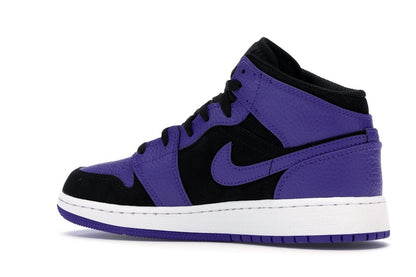 Jordan 1 Mid Black Dark Concord (GS)