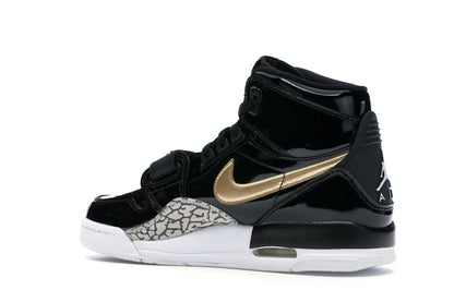 Jordan Legacy 312 Black Gold Patent (GS)