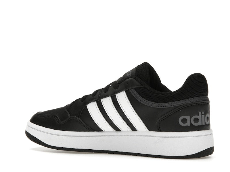 adidas Hoops 3.0 Low Black White Stripes