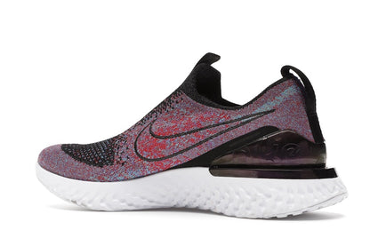 Nike Epic React Moc Flyknit Black University Red Hyper Jade