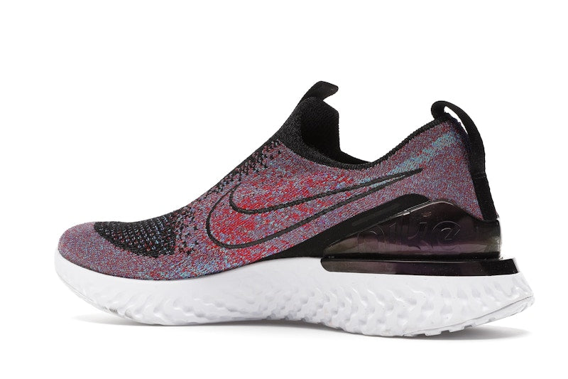 Nike Epic React Moc Flyknit Black University Red Hyper Jade