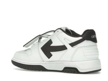 OFF-WHITE Out Of Office OOO Low Tops White Brown