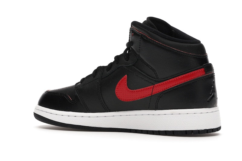Jordan 1 Retro Mid Black Gym Red (GS)