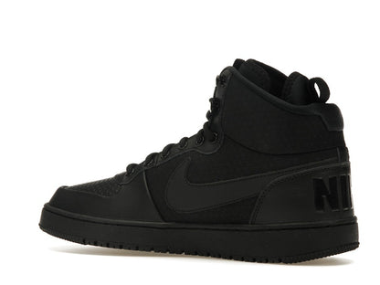 Nike Court Borough Mid Winter Triple Black