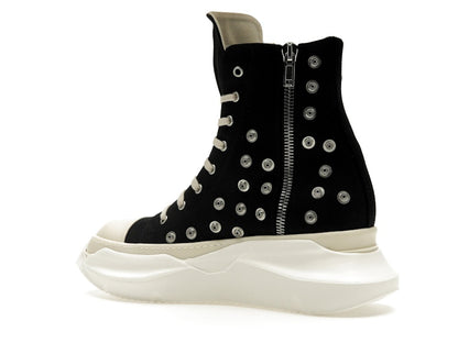 Rick Owens DRKSHDW Abstract Sneaks Studded Eyelets Black Milk