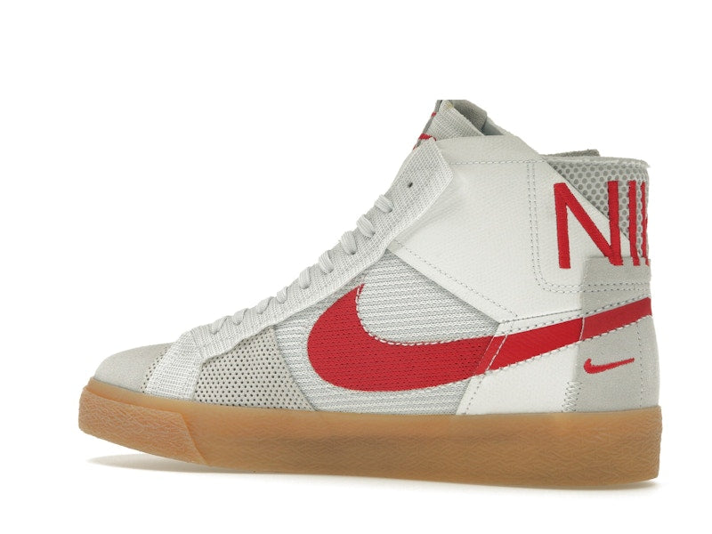 Nike SB Zoom Blazer Mid Premium Deconstructed White University Red Gum