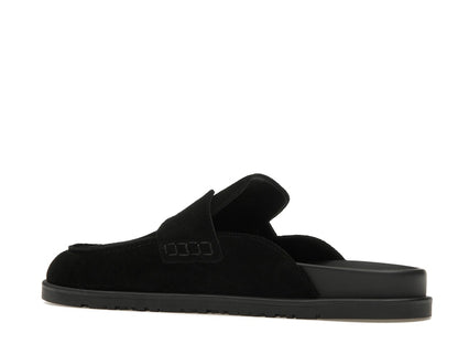 Hermes Go Mule Noir Suede Calkfskin (Men's)