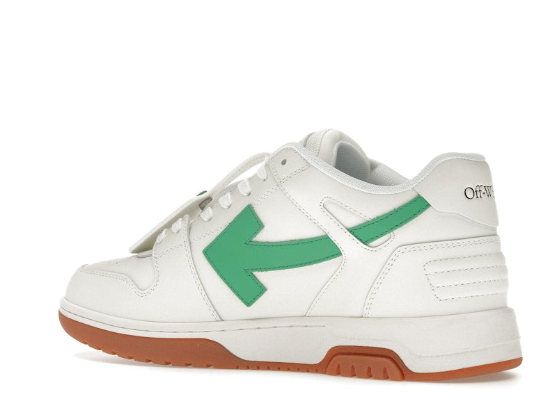 OFF-WHITE Out Of Office OOO Low Tops White Bright Green Brick Red