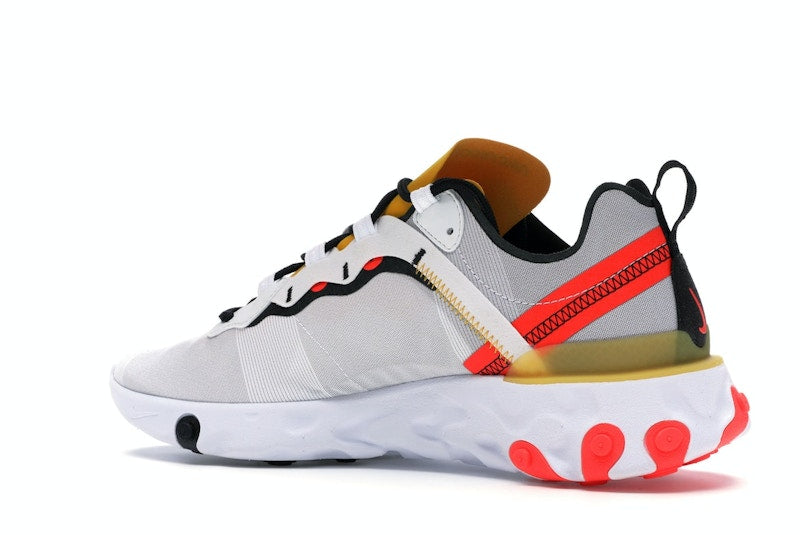 Nike React Element 55 White Black Crimson Gold