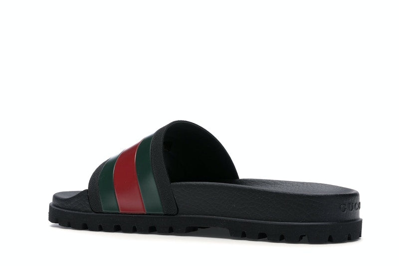 Gucci Web Slide Sandal Black