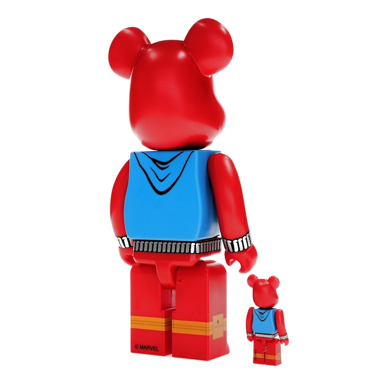Bearbrick x Marvel Spider-Man Scarlet Spider 100% & 400% Set